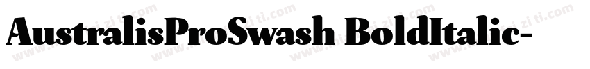 AustralisProSwash BoldItalic字体转换